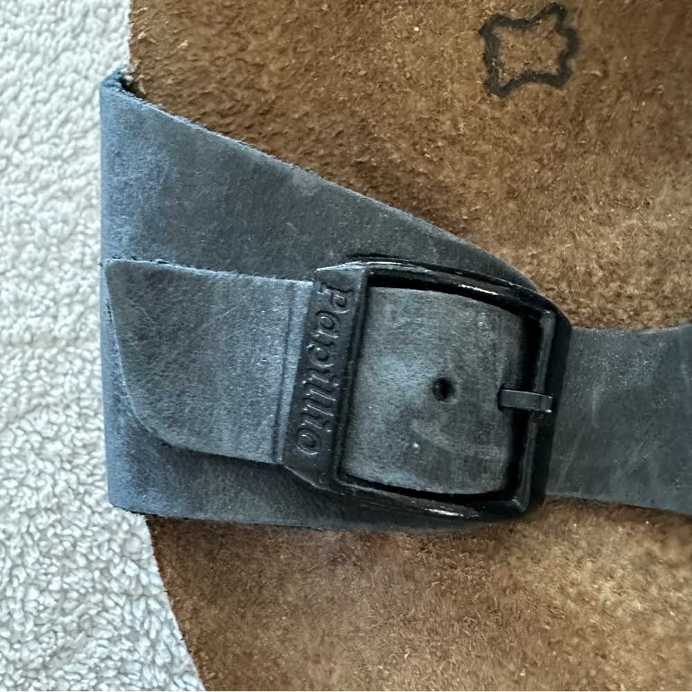 Birkenstock Black Two-Strap Cork Footbed Sandals - Picture 6 of 16